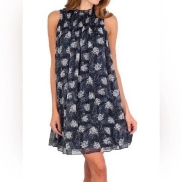 Joie womens baltic print sleeveless mini summer dress medium - Picture 1 of 14